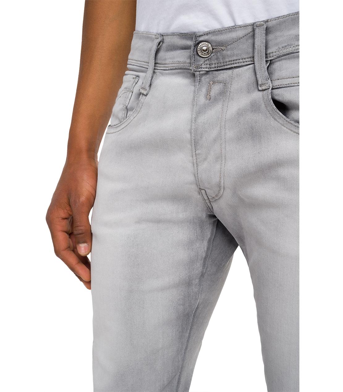 Hyper flex Re-used ホワイトシェード アンバス ジーンズ 詳細画像 ライトグレー 7